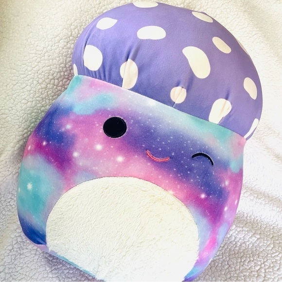 19" LARGE Squishmallow - Unai The Mushroom - Official Kellytoy Soft Plush Toy - Picture 2 of 6